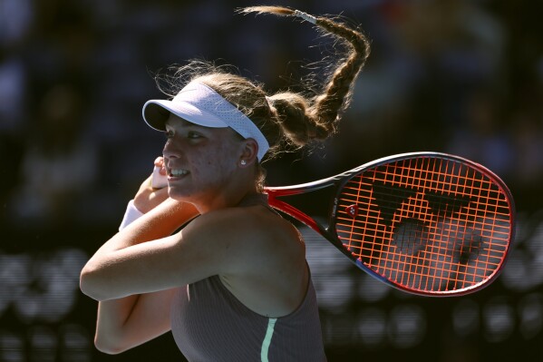 Australian Open 16 year old Andreeva advances over Jabeur AP News